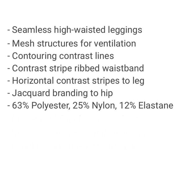 GymShark Hyper Amplify Leggings High Rise Small Gray Black Workout - Picture 6 of 12